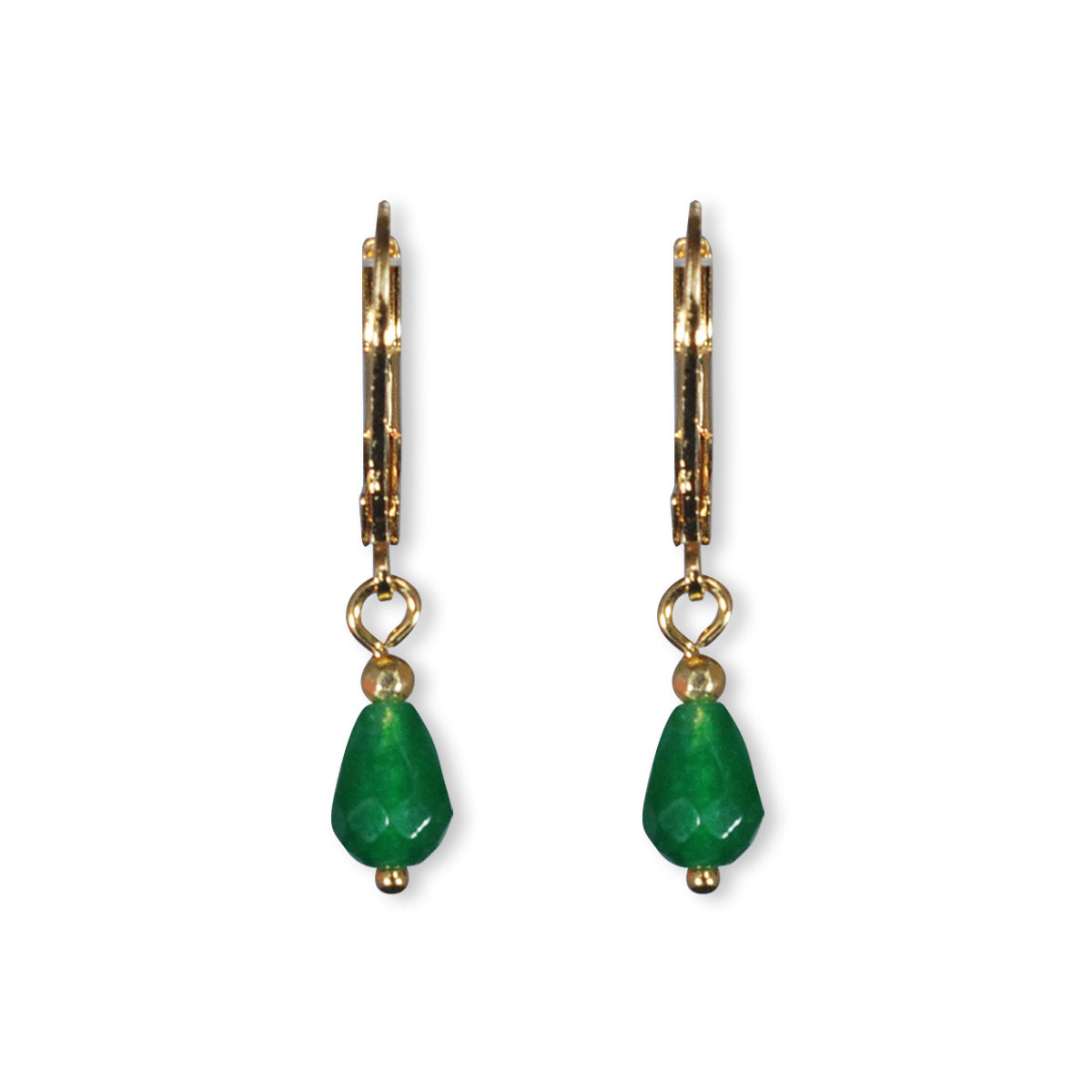 Oorbellen met druppel semi-precious stone