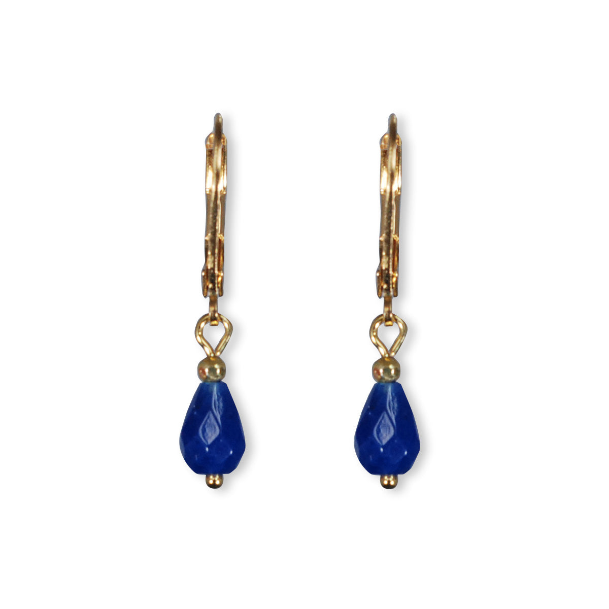 Oorbellen met druppel semi-precious stone