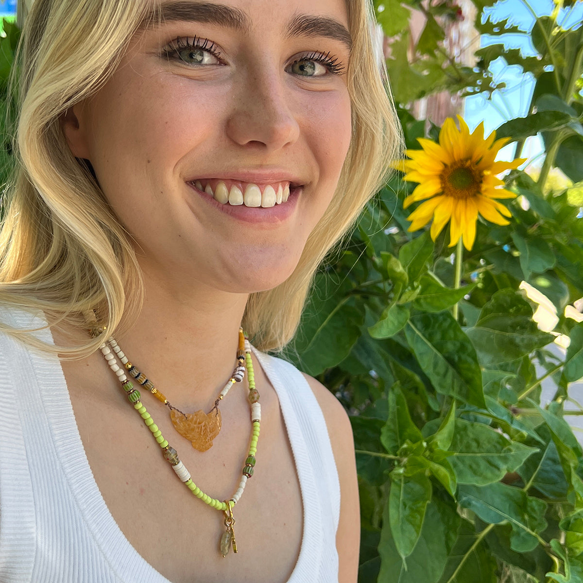 Verstelbare ketting met gegraveerde vogel