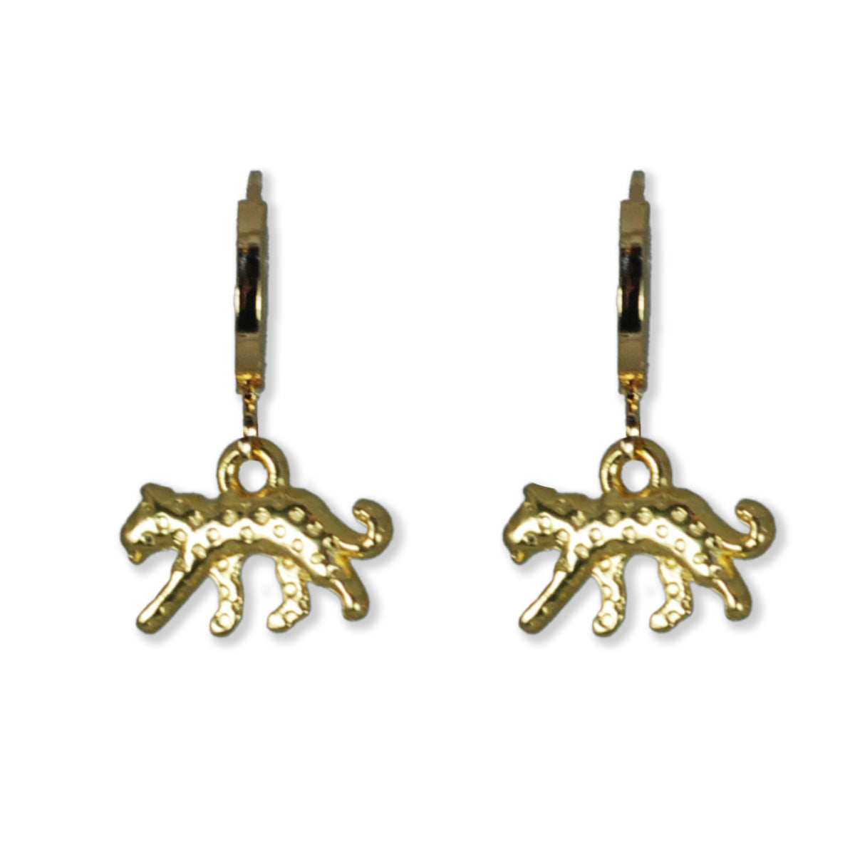 Ella Oorbellen, goldplated met charm