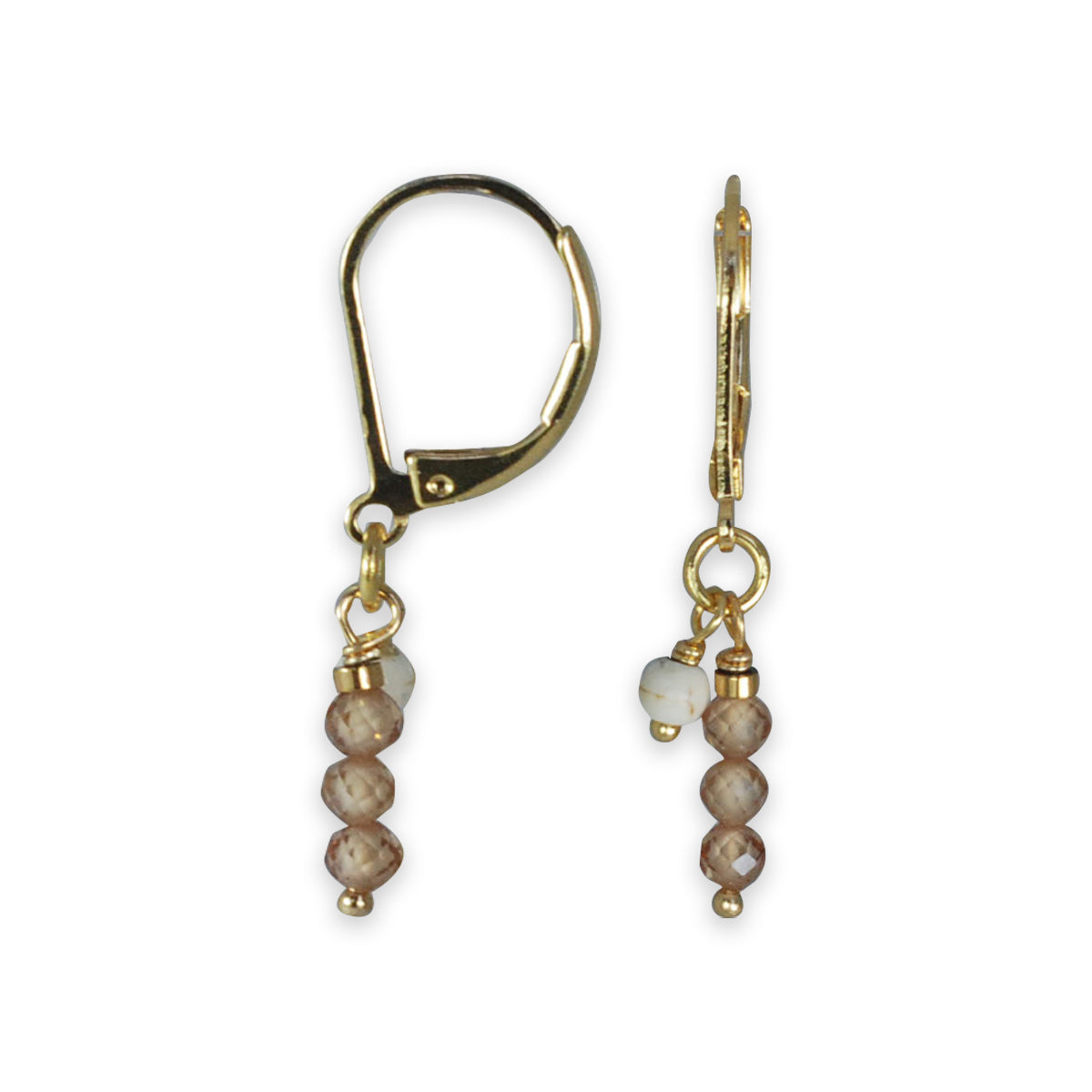Nona oorbellen met semi-precious stones