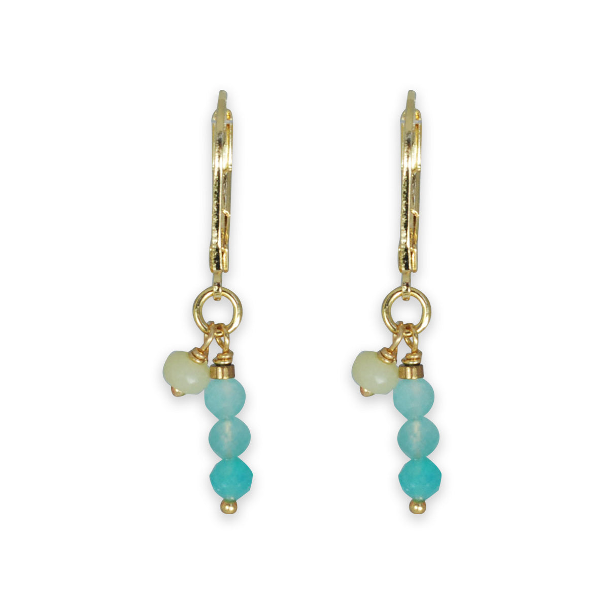 Nona oorbellen met semi-precious stones