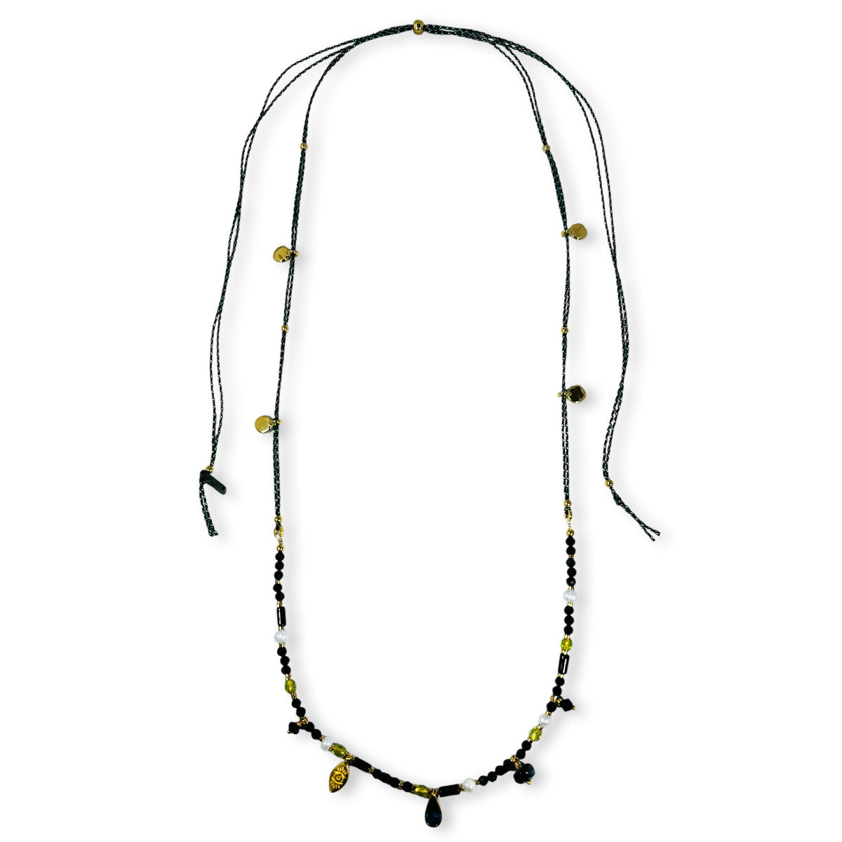Nona ketting met semi-precious stones en kleine charms