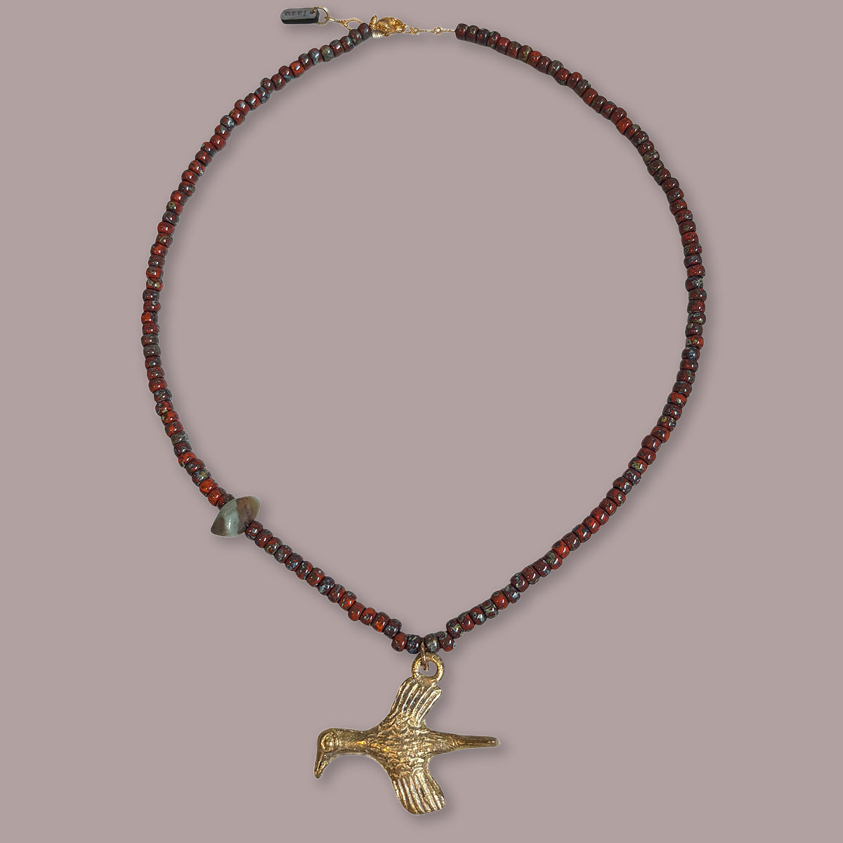 Ketting met bronze vogel