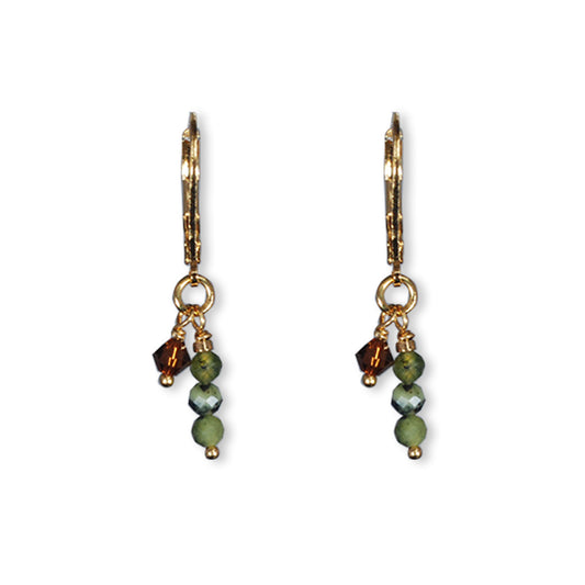 Nona oorbellen met semi-precious stones