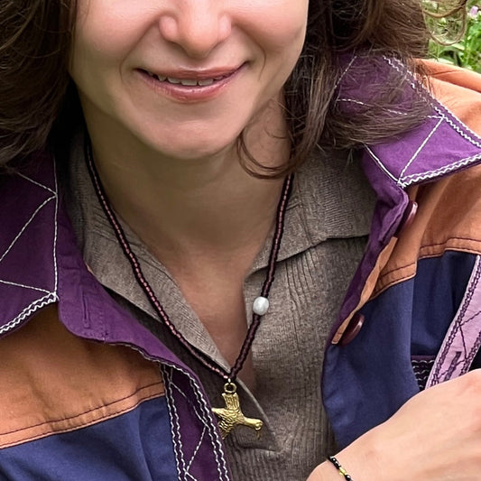 Ketting met bronze vogel