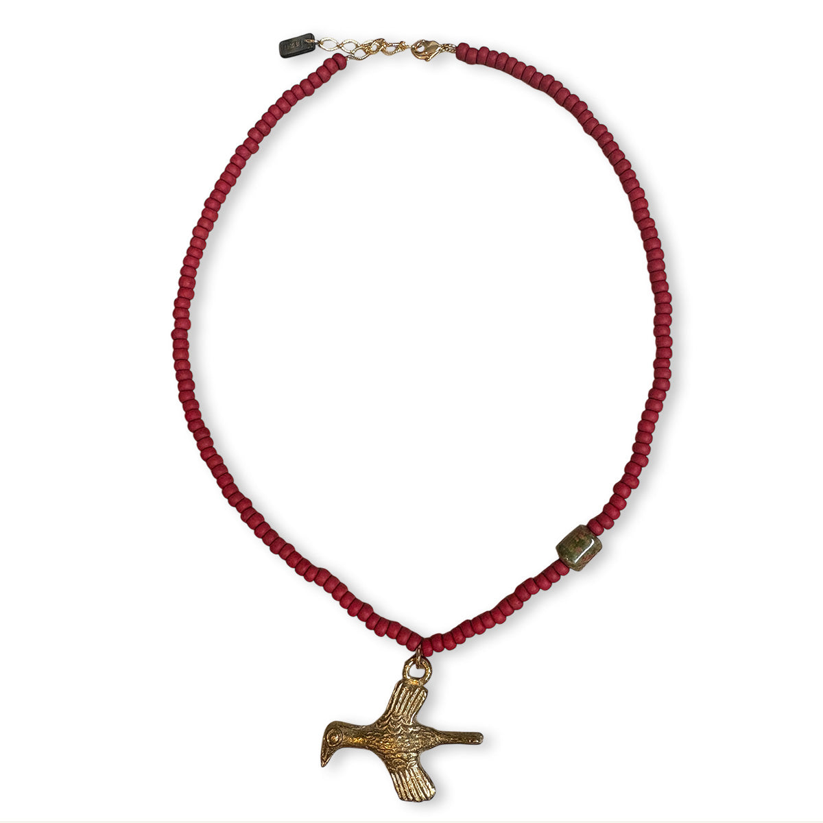 Ketting met bronze vogel