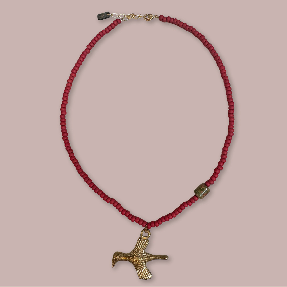 Ketting met bronze vogel