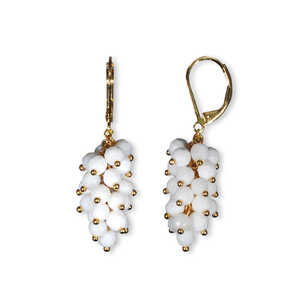 Nona earrings with semi-precious stones