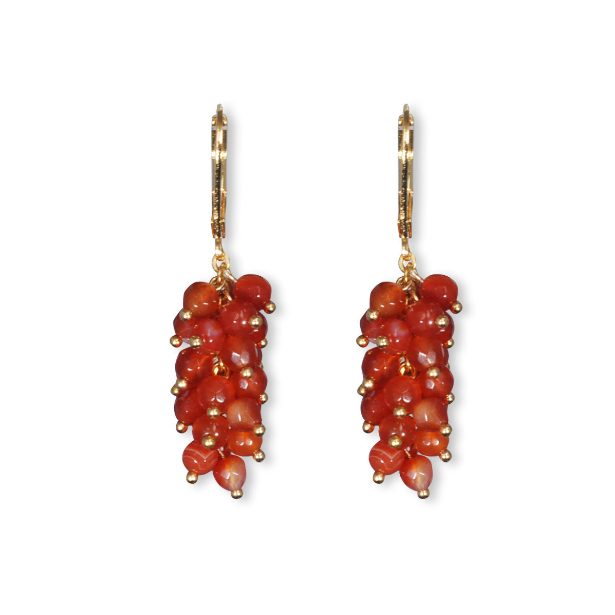 Nona earrings with semi-precious stones