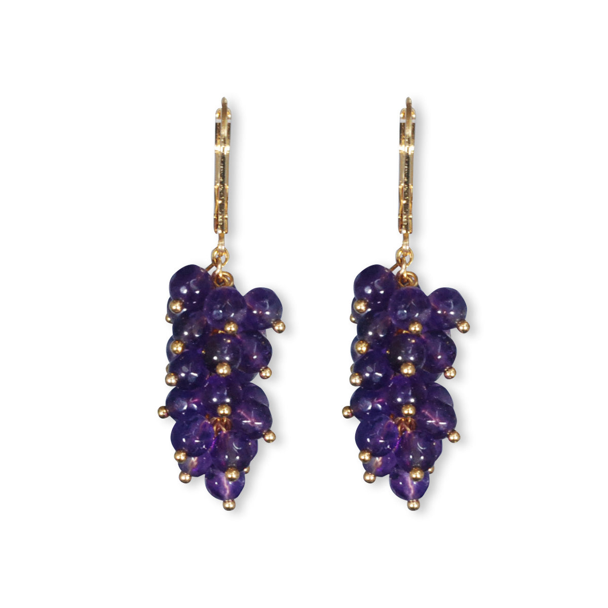 Nona earrings with semi-precious stones