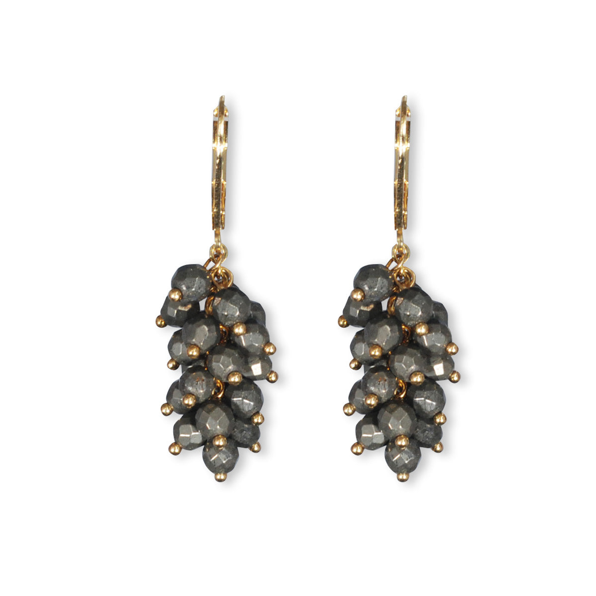 Nona earrings with semi-precious stones