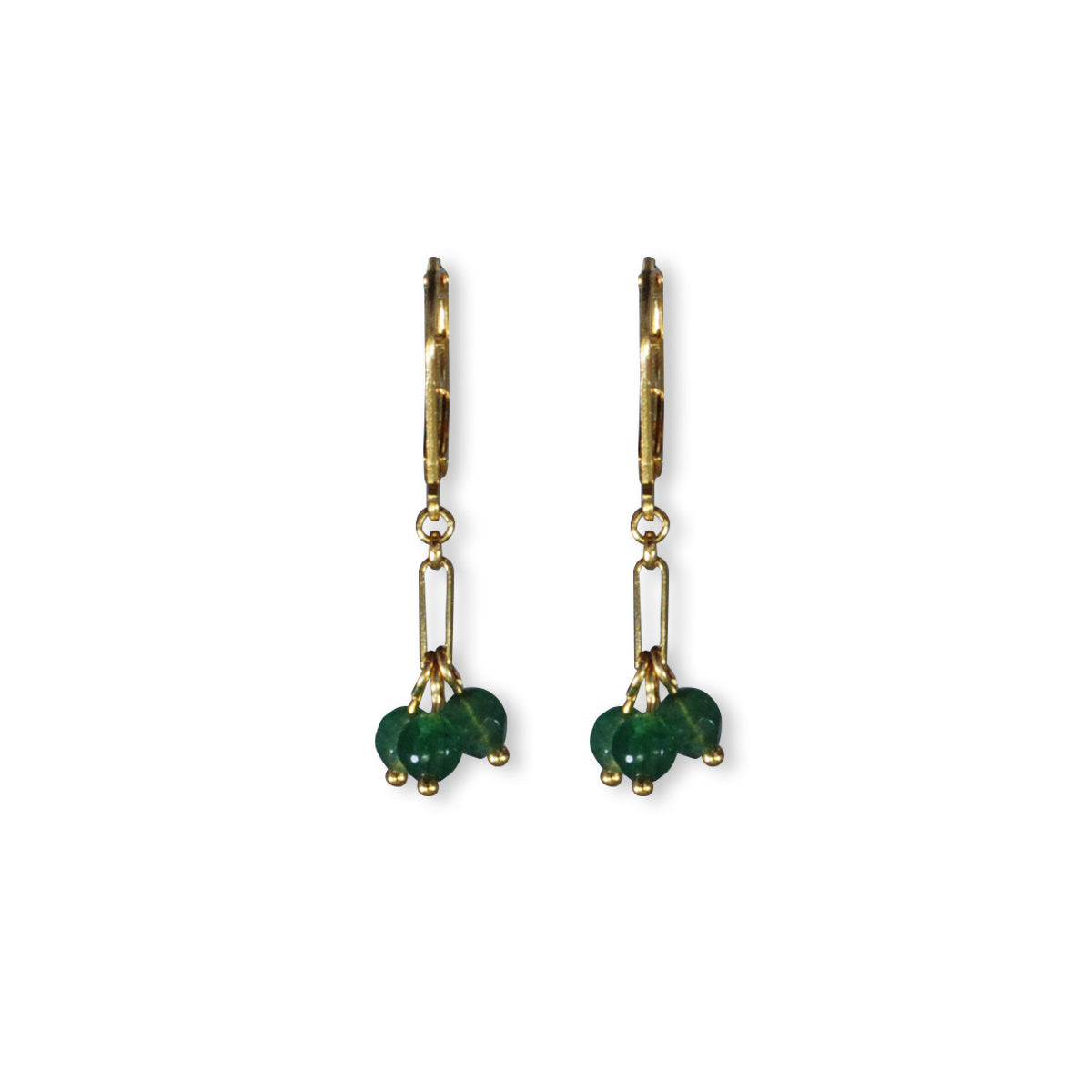 Nona earrings with semi-precious stones