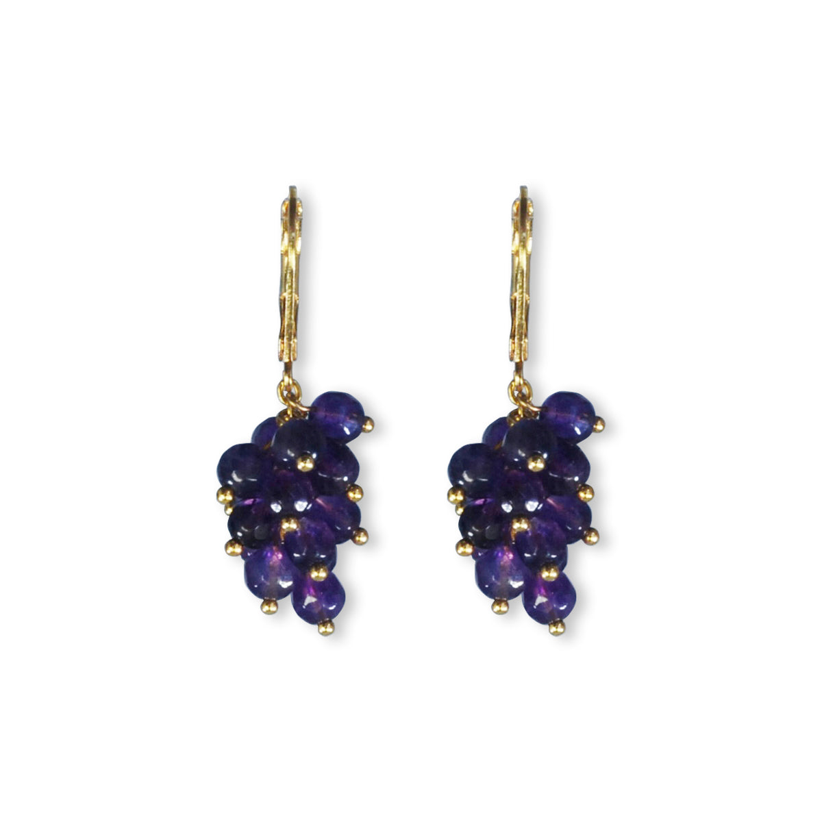 Nona earrings with semi-precious stones