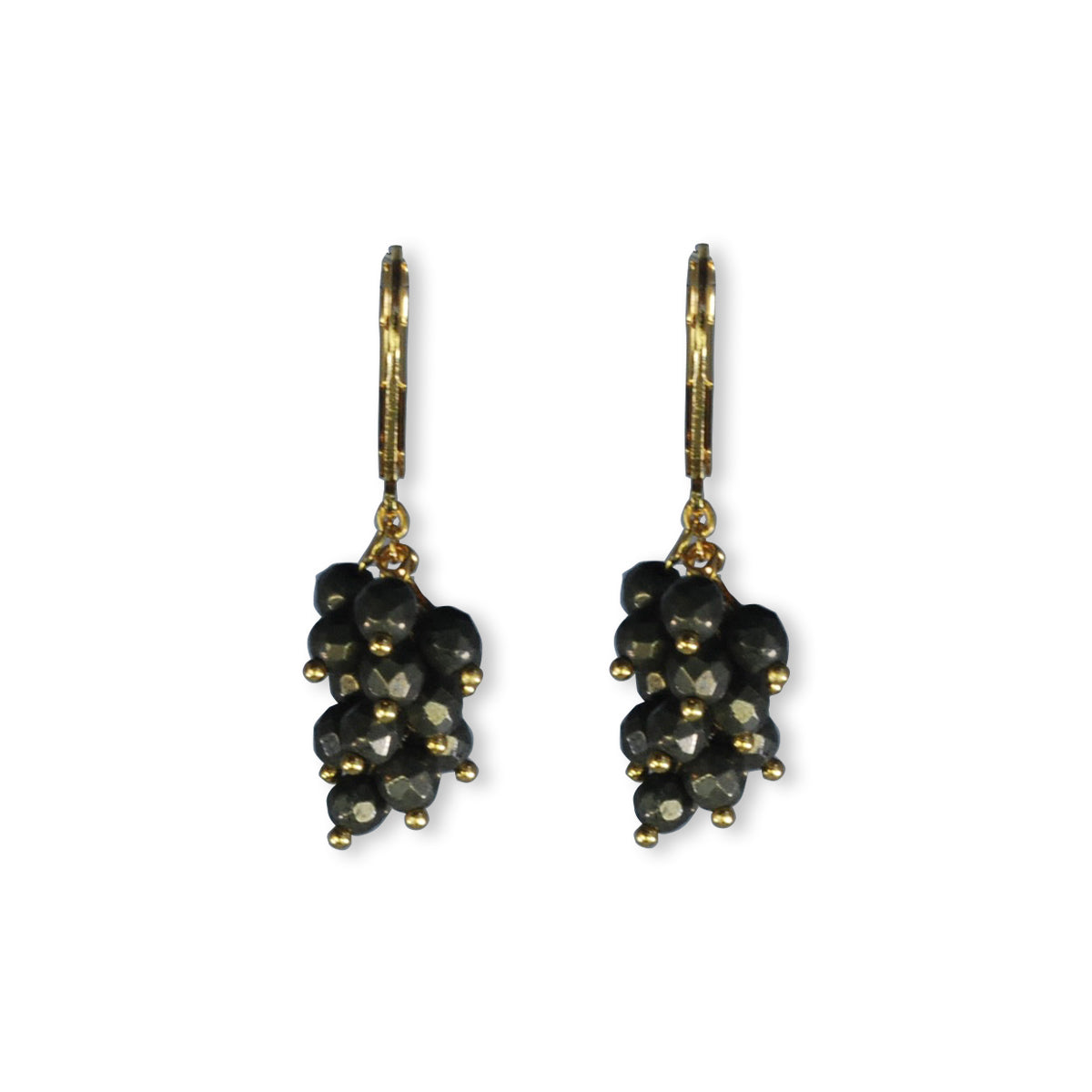 Nona earrings with semi-precious stones
