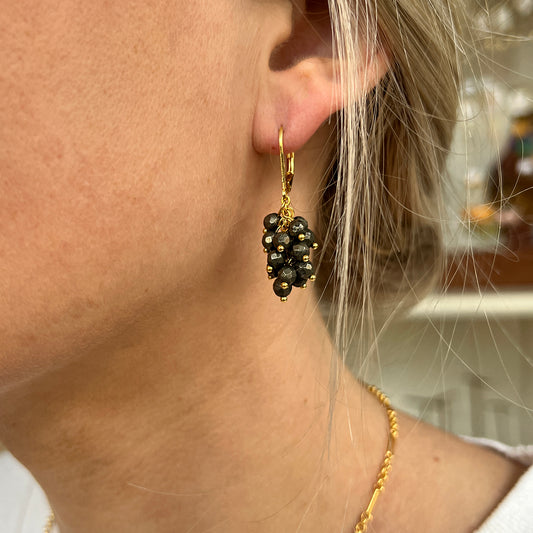 Nona earrings with semi-precious stones