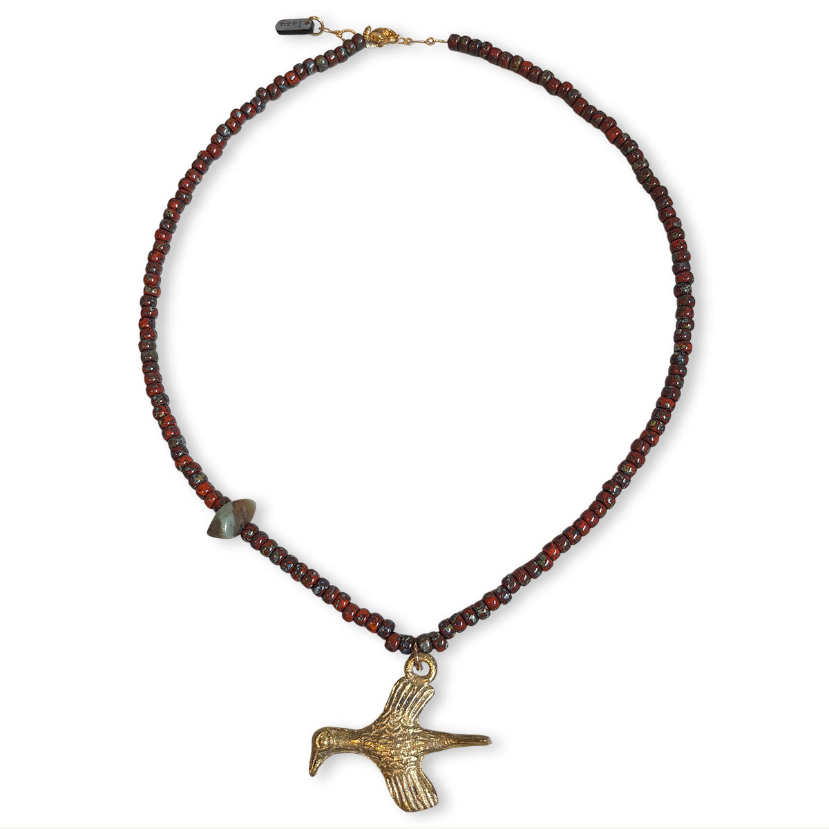 Ketting met bronze vogel